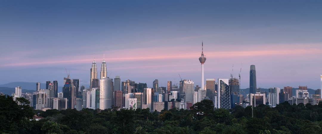 Kuala Lumpur skyline at sunset